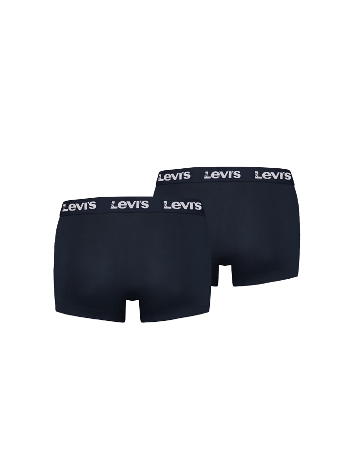 Levi´s Боксерские шорты LEVIS Men Repeat Logo Trunk 2P темно-синего цвета — фото 2