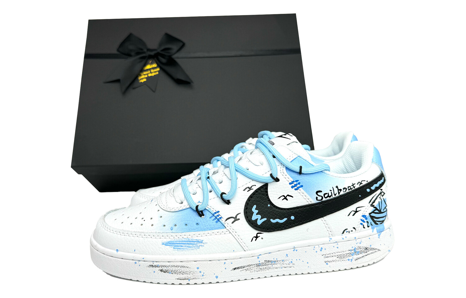

Кроссовки для скейтбординга Nike Court Vision 1 унисекс, Light Blue