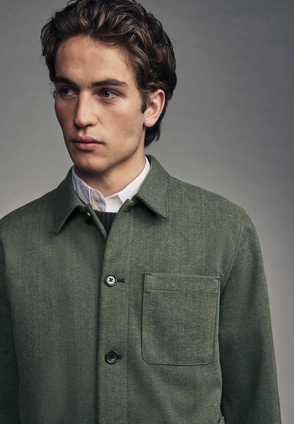 

Легкая куртка REGULAR FIT SMART HERRINGBONE Next, зеленый