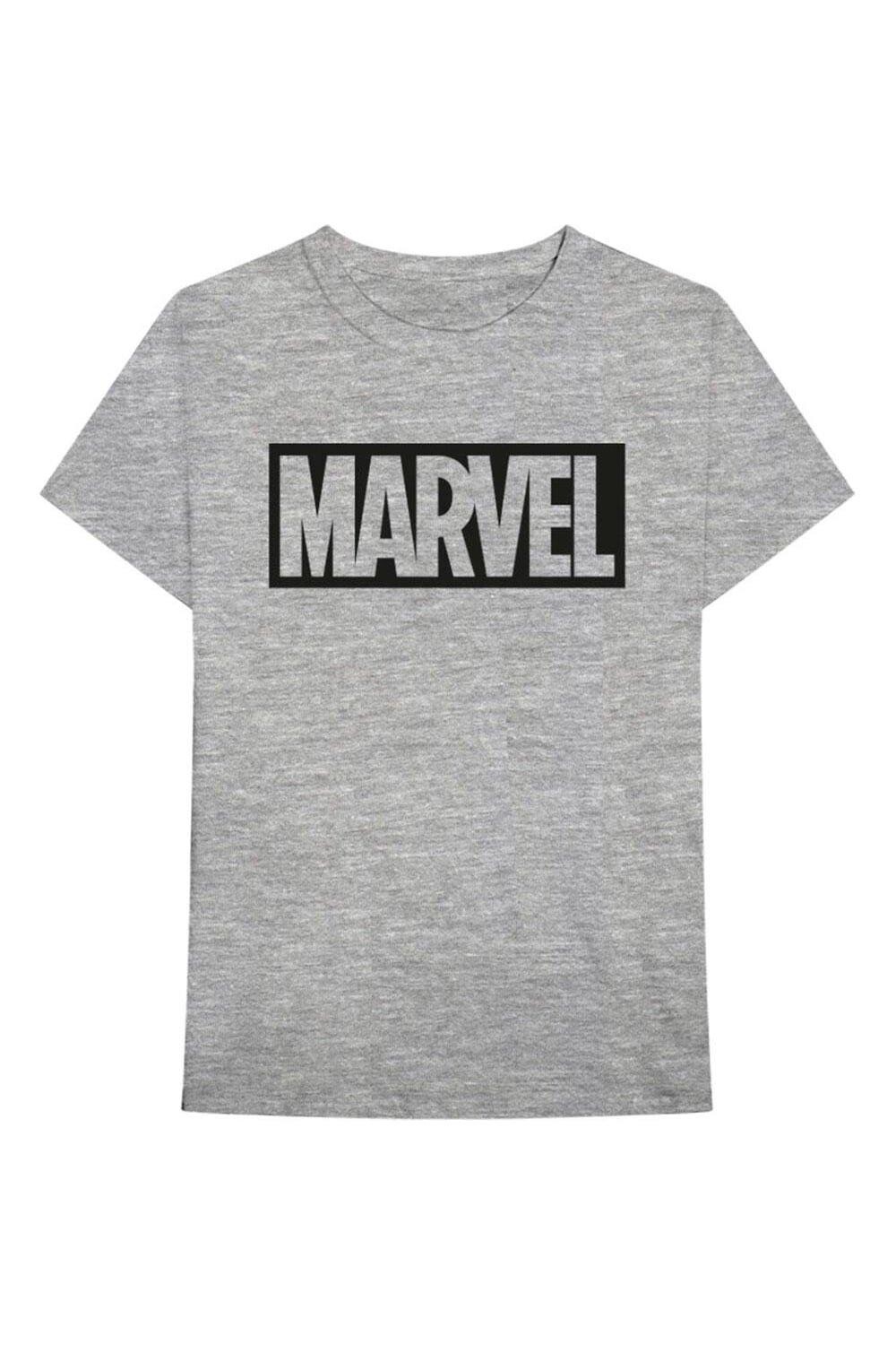 

Хлопковая футболка с логотипом Marvel Comics, серый
