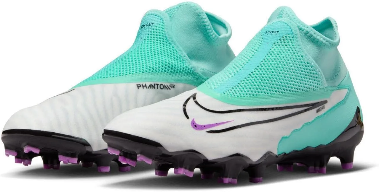 Мужские кроссовки NIKE Phantom Gx Academy Fg/MG, белый/черный/бирюзовый
