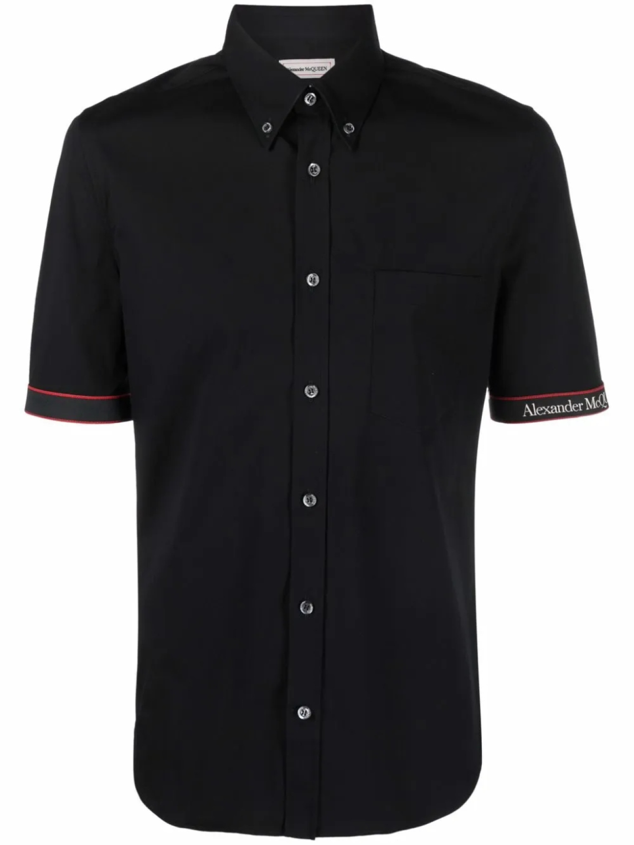 

Alexander McQueen рубашка с логотипом, черный