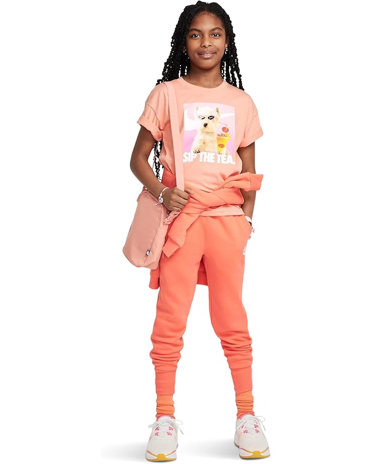 Футболка Nike Kids Sportswear Puppy T-Shirt, цвет Apricot Agate — фото 4
