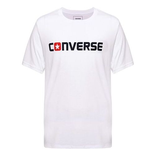 

Футболка men's pure cotton alphabet short sleeve white Converse, белый