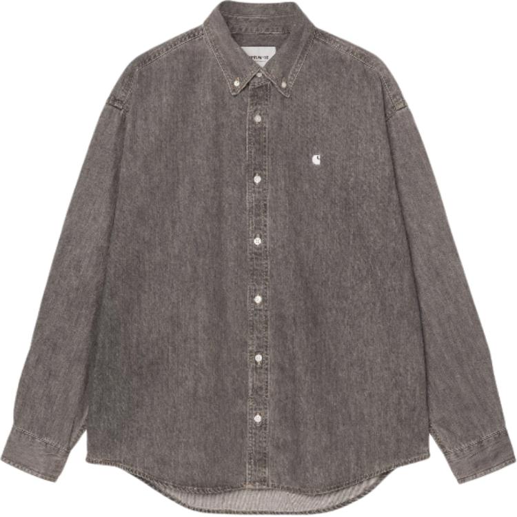 

Футболка с длинным рукавом Lucas для мужчин FW25 Carhartt WIP, bleached черный