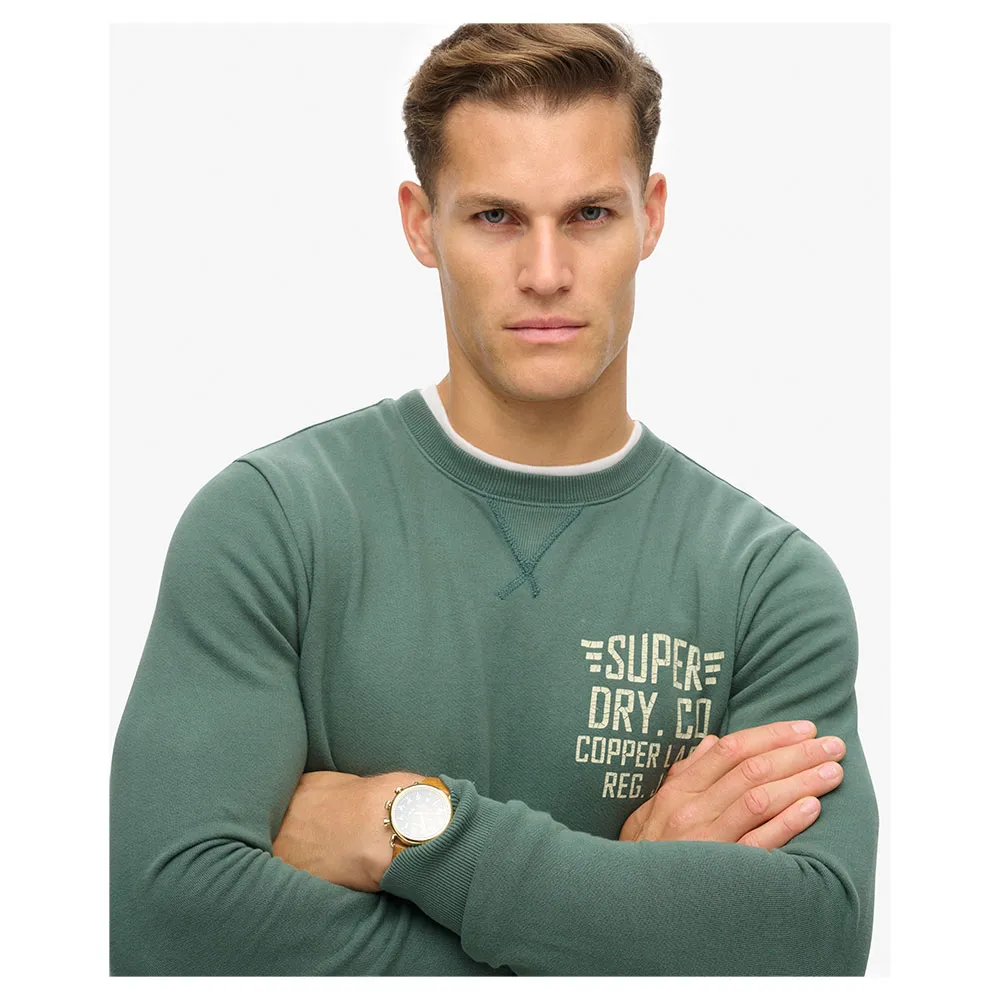 Толстовка Superdry Copper Label Graphic, зеленый — фото 2