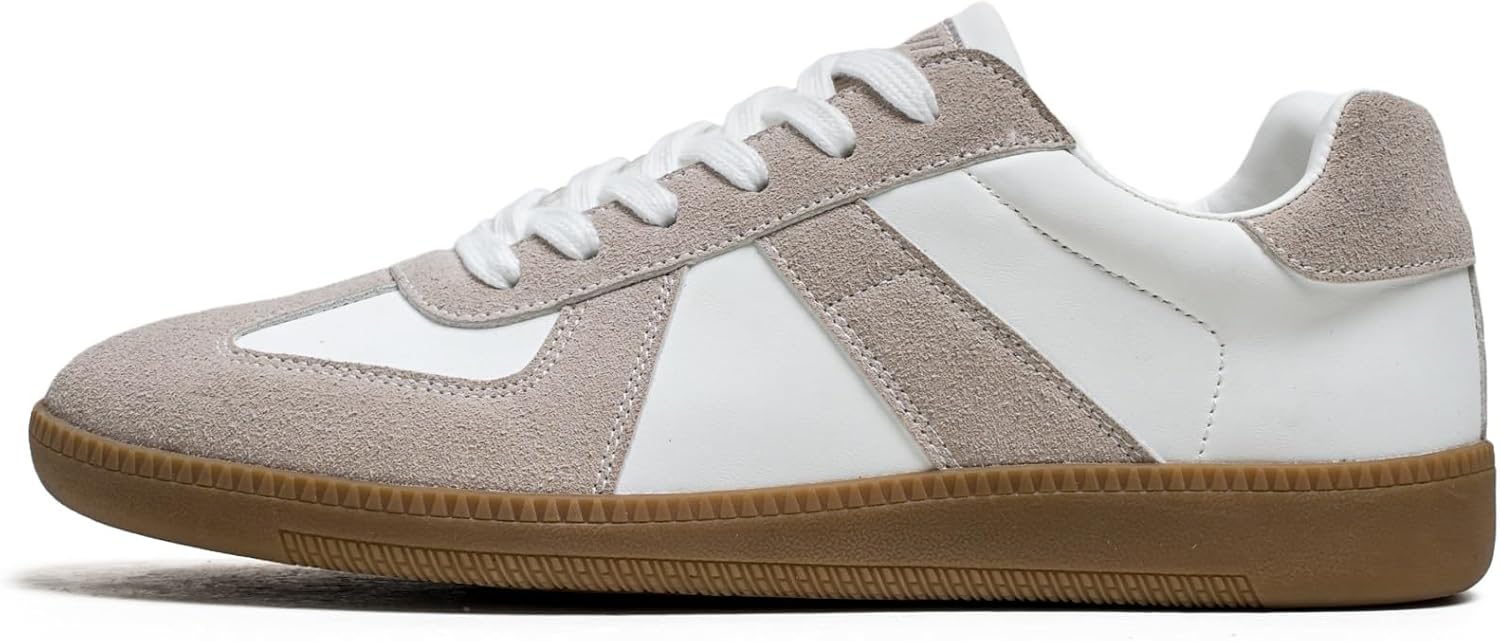 

Модные кроссовки, дышащие беговые повседневные кеды, кожаные ретро-кроссовки на шнуровке, легкая и удобная обувь для ходьбы для женщин и мужчин Generic, белый