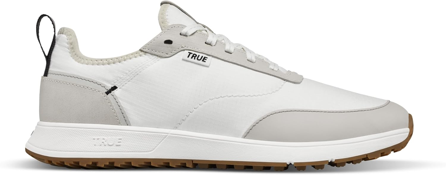 

Мужские гольф-туфли TRUE Linkswear All Day Ripstop V2 - комфортные, легкие, с прочным верхом из рипстопа, водоотталкивающие, белый