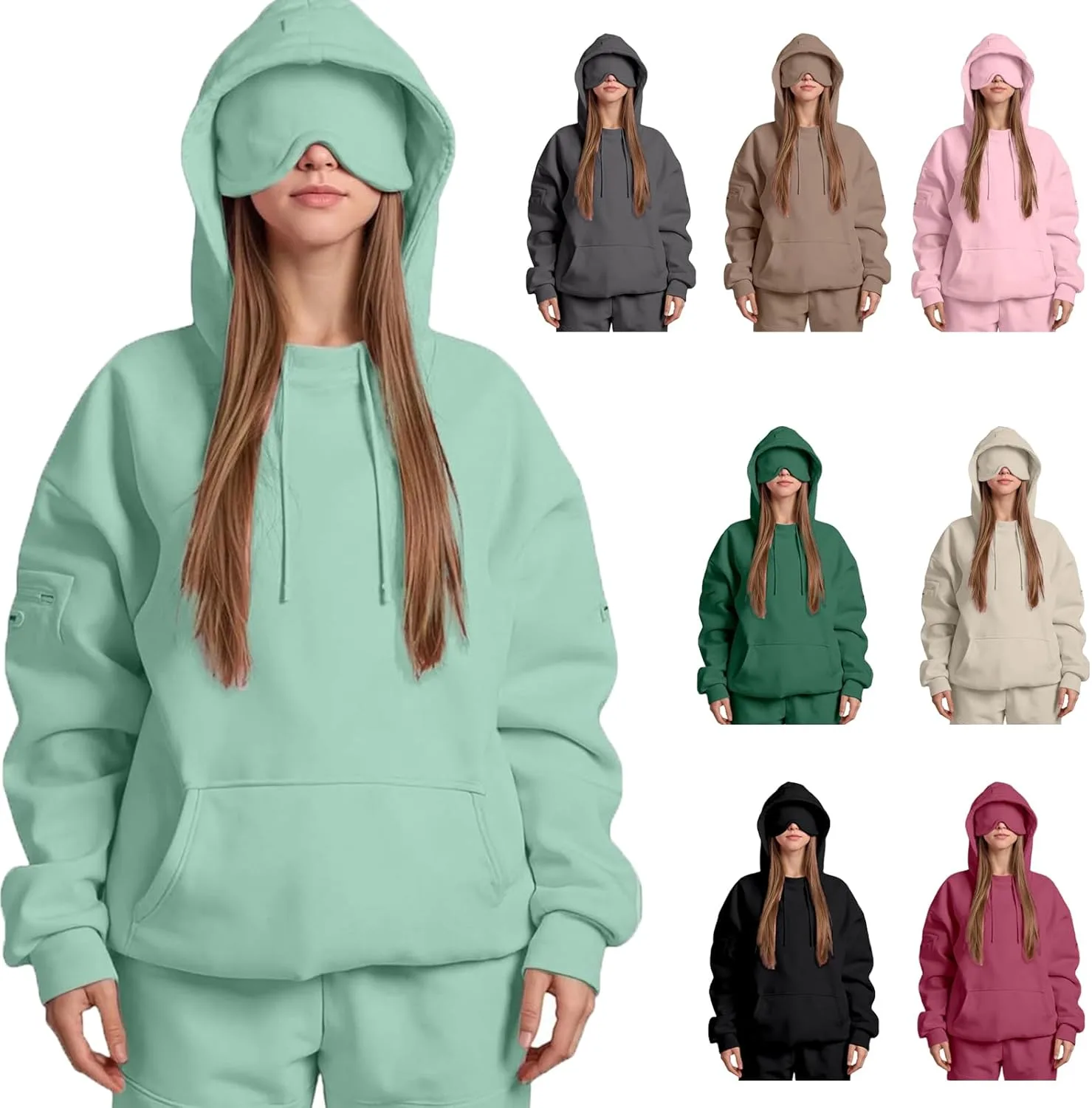 

Мужская и женская худи с капюшоном и карманами для путешествий и спорта