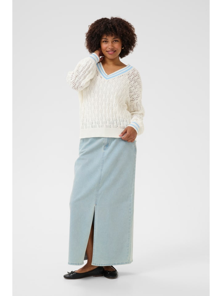 

Cream Вязаный свитер свободного кроя CRPreps цвета «Зефир»