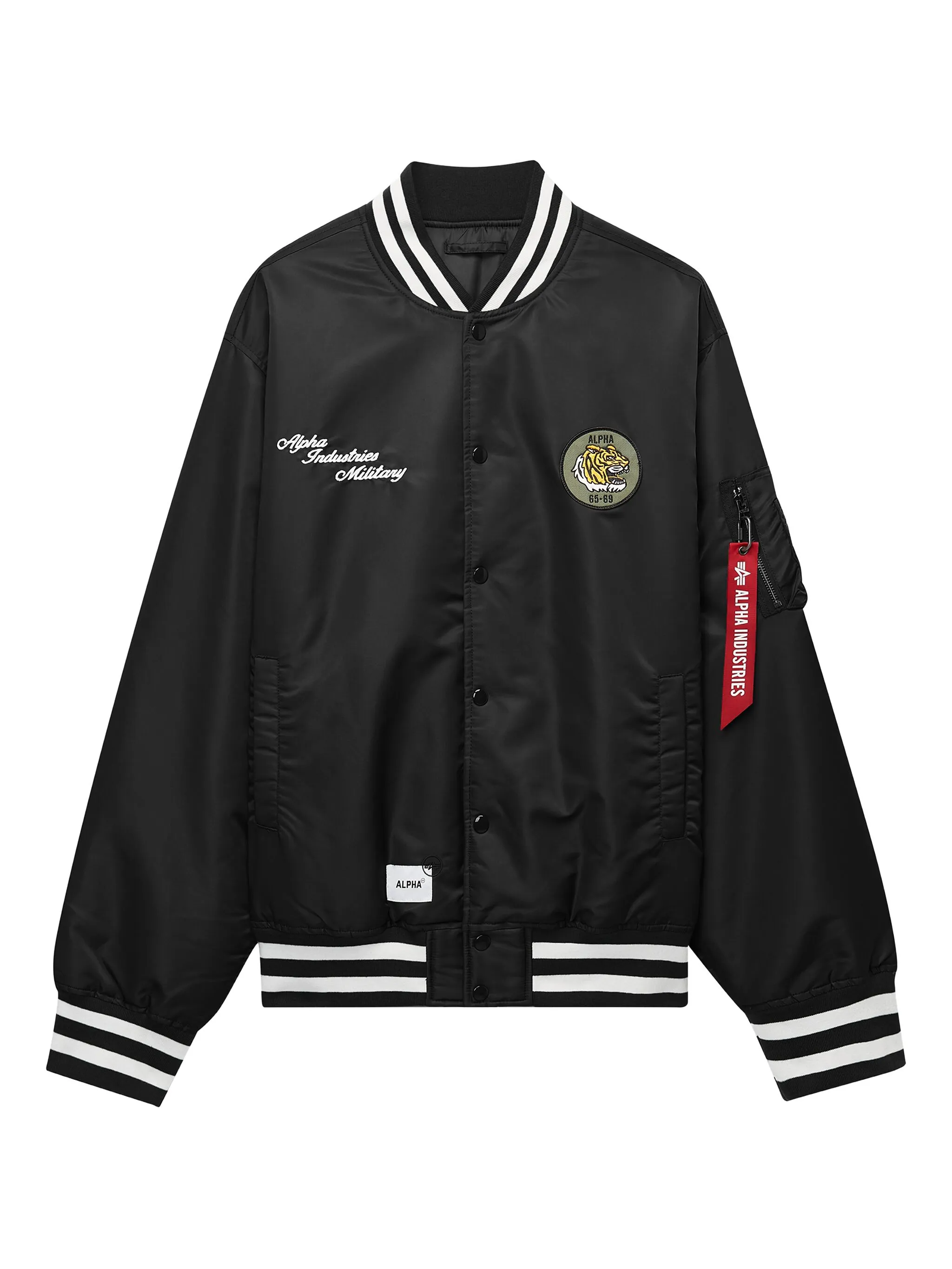 

Бомбер с нашивкой Alpha Industries, черный