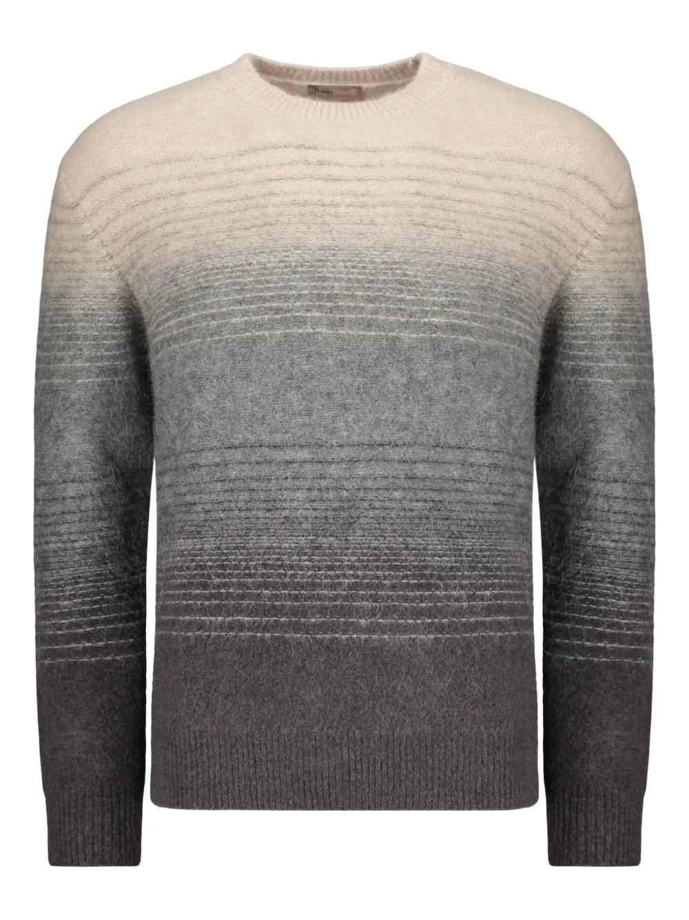 

Вязаный свитер с эффектом омбре Herno, серый