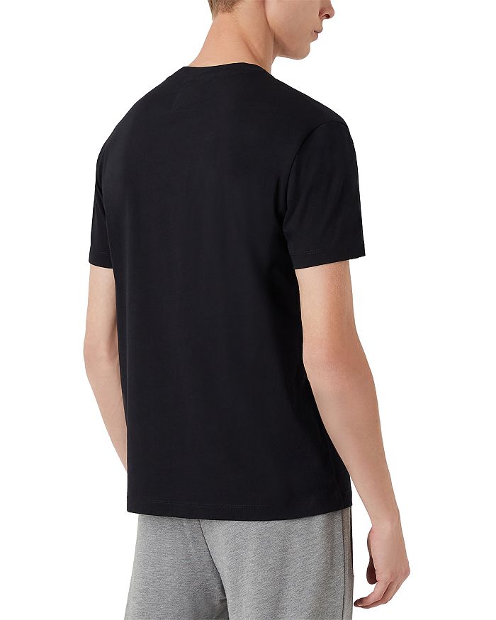 Футболка Essential с логотипом из пима-хлопка Emporio Armani, синий — фото 3