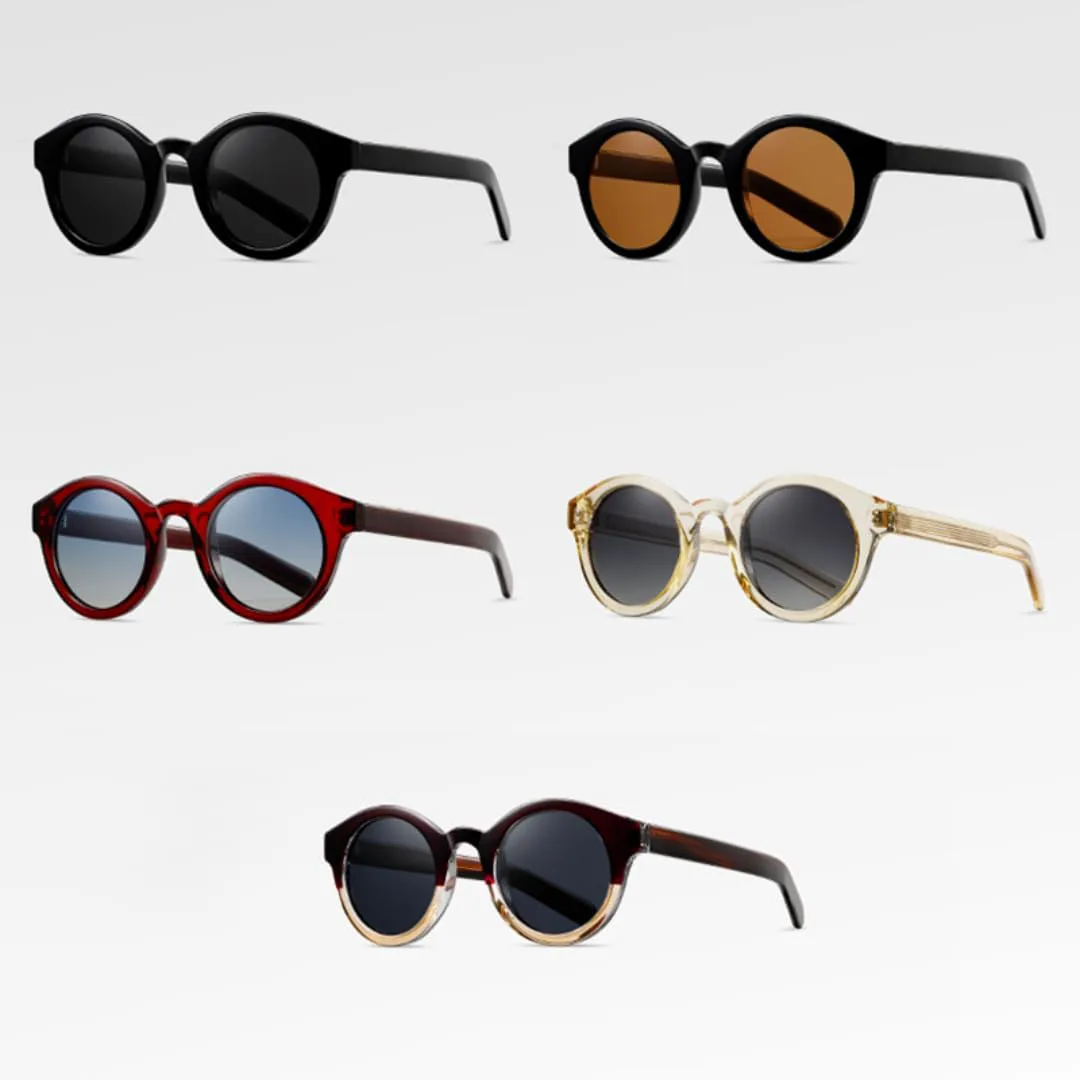 

Солнцезащитные очки в круглой оправе в стиле ретро для женщин, поляризованные, для мужчин, с защитой от УФ-излучения UV400, ацетатная оправа TOIPASTN, 3