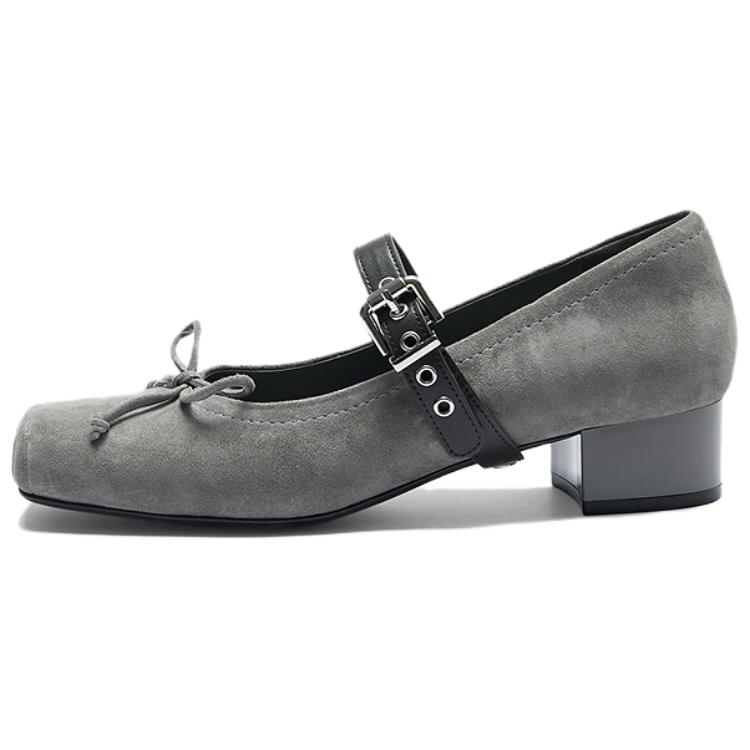 Туфли Мэри Джейн женские LE SAUNDA, Mist Gray Gys