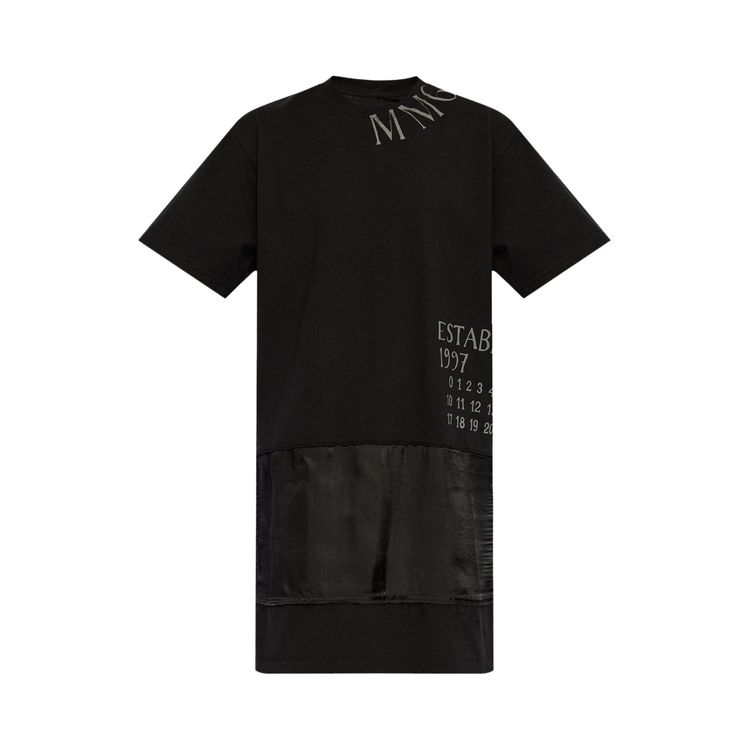 

Футболка MM6 Maison Margiela Mini T-Shirt Dress 'Black', черный