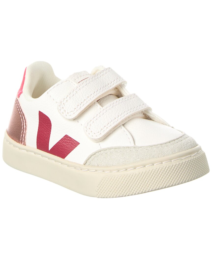 

VEJA Small V-12 кожаные кроссовки, белый