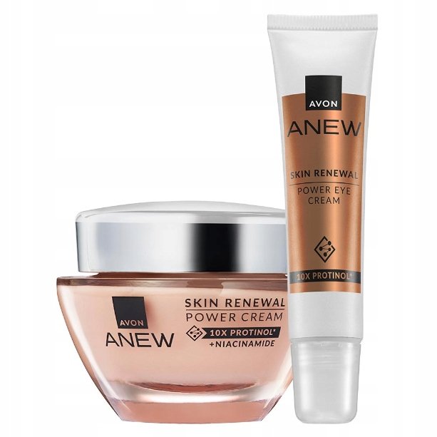 

Омолаживающий набор Avon Anew Renewal с кремом для лица с протинолом + кремом для глаз