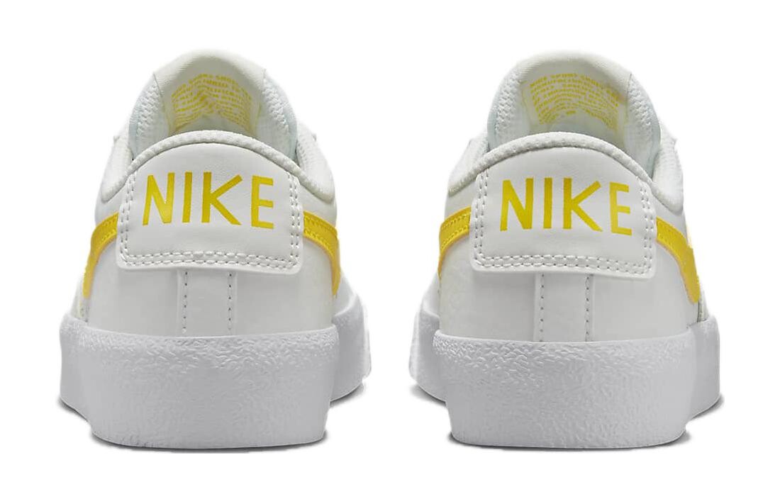 Детские кроссовки для скейтбординга Blazer GS Nike, белый/желтый — фото 4