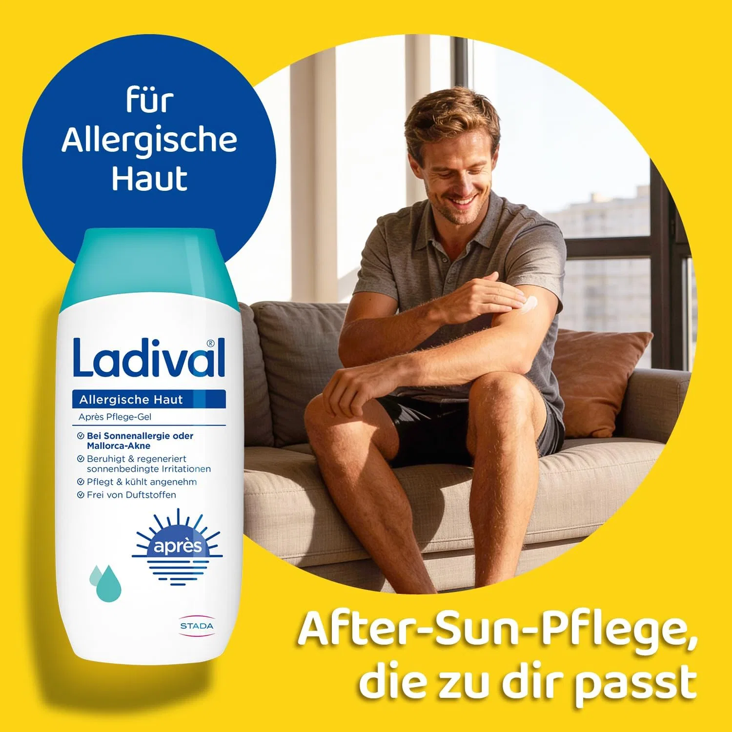 Охлаждающий гель после загара Ladival Après Care для аллергичной кожи, 200 мл Ladival — фото 3