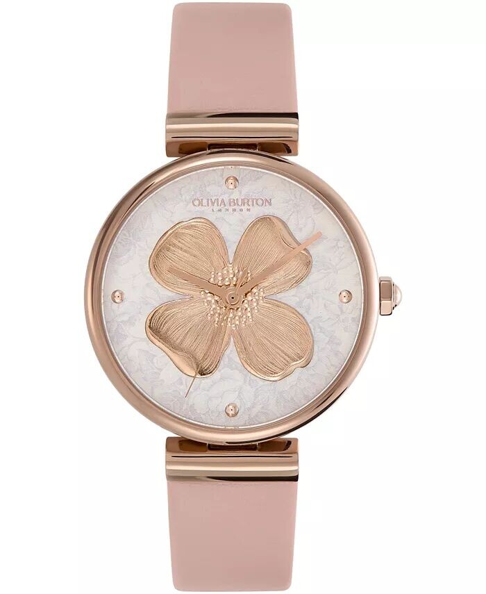 

Женские кожаные часы с кизиловым румянцем, 36 мм Olivia Burton