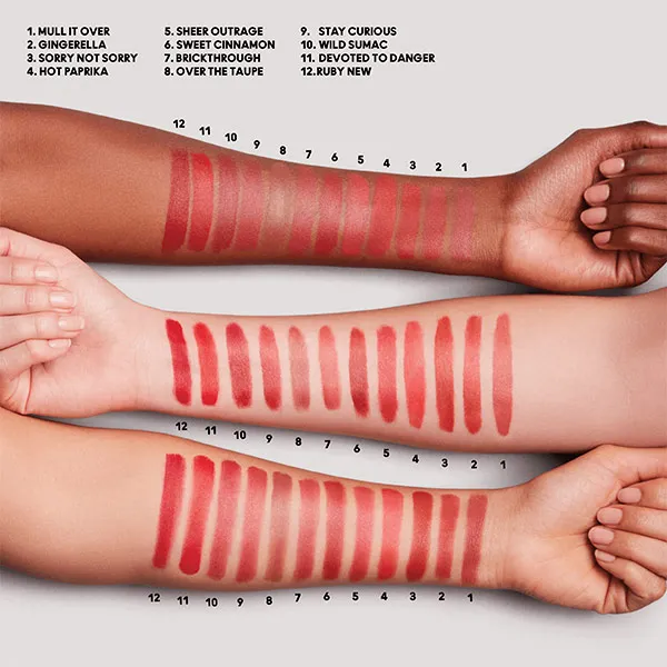 Губная помада Powder Kiss Velvet Blur Mac Cosmetics, цвет sweet cinnamon — фото 3