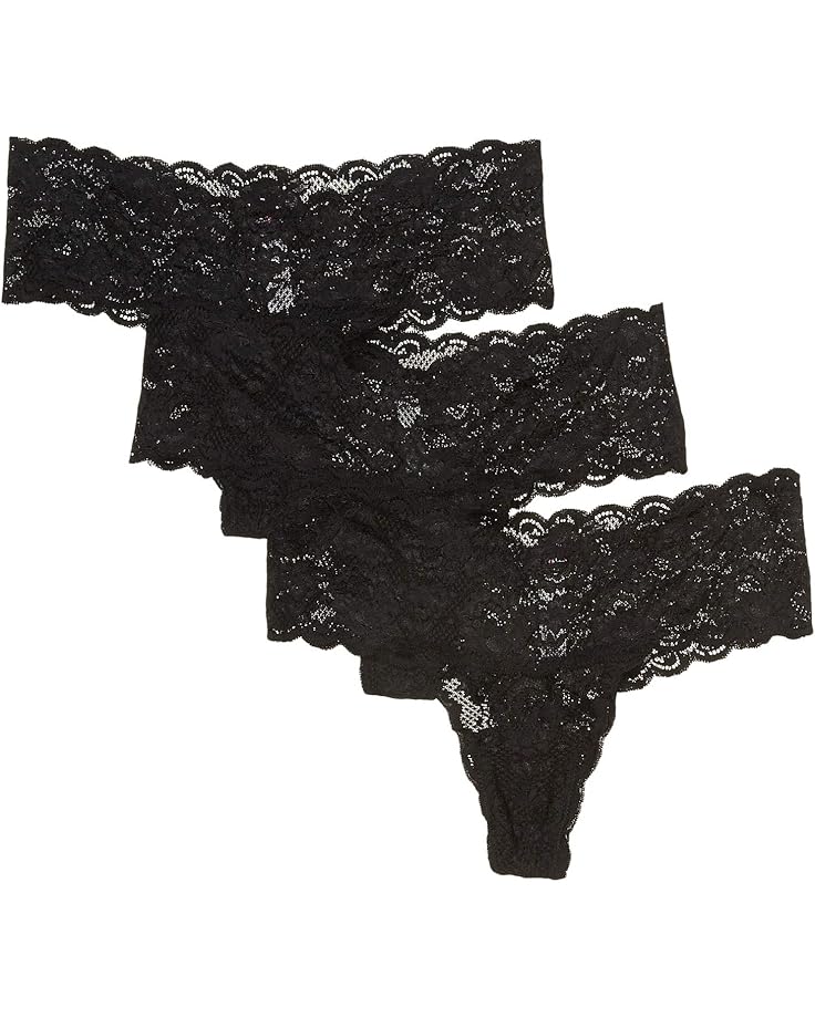 

Стринги Cosabella Never Say Never Comfie Cutie Thong 3-Pack, цвет Black/Black/Black