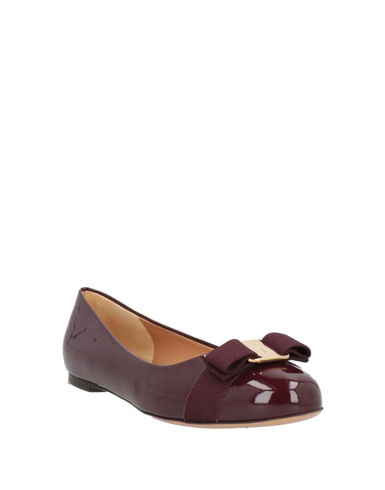 Балетки Ferragamo, сливовый — фото 2