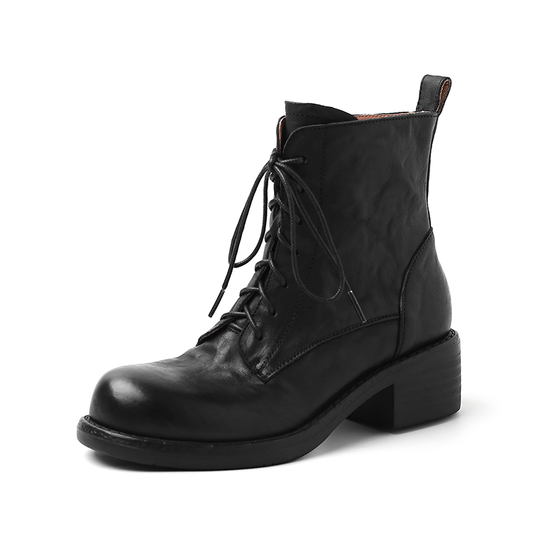 Короткие ботинки Martin 5 см женские Yeezyy Reezy, Black