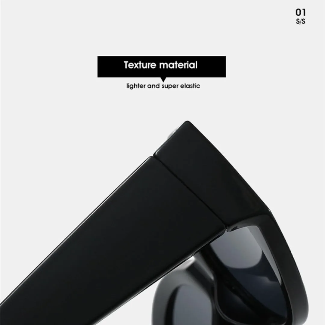 

Солнцезащитные очки «кошачий глаз» для женщин, модные, синие, с защитой от УФ-излучения UV400, для мужчин, трендовые, с градиентным эффектом TYUVIVO, Black Gray