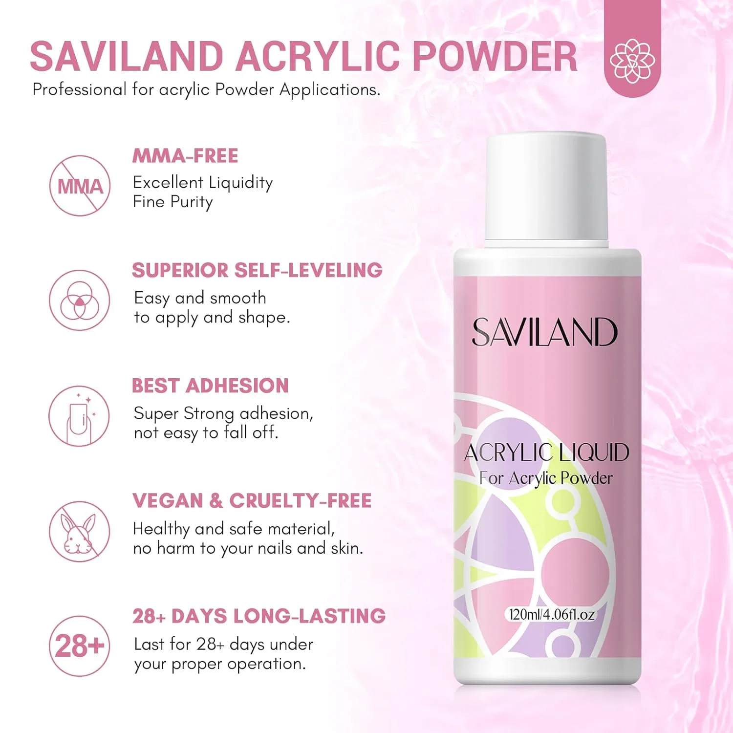 Стартовый набор для акриловых и гель-лаковых ногтей от SAVILAND Saviland, 3-Acrylic Nail Set — фото 3