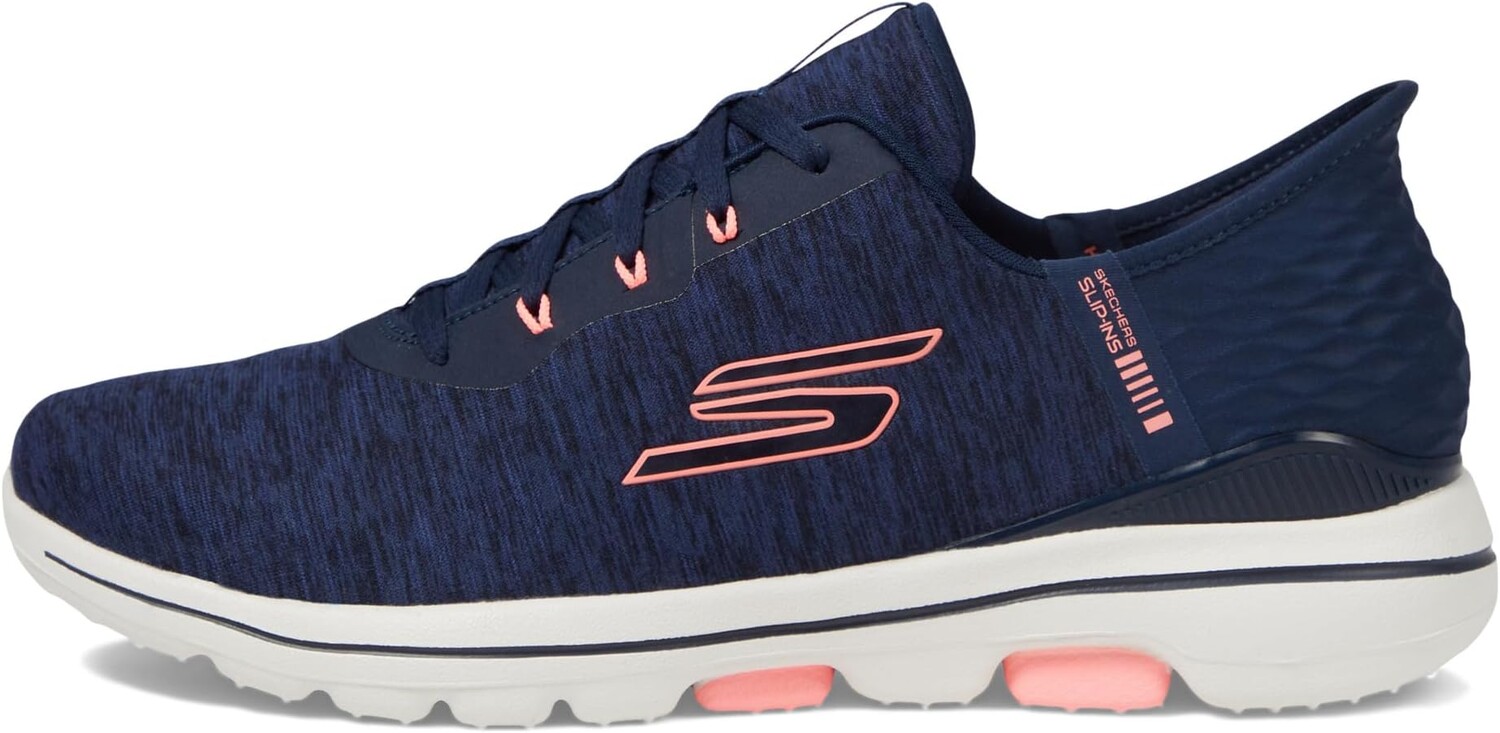 Кроссовки Go Golf Walk 5 Hands Free Slip-Ins Skechers, цвет Navy/Pink — фото 4