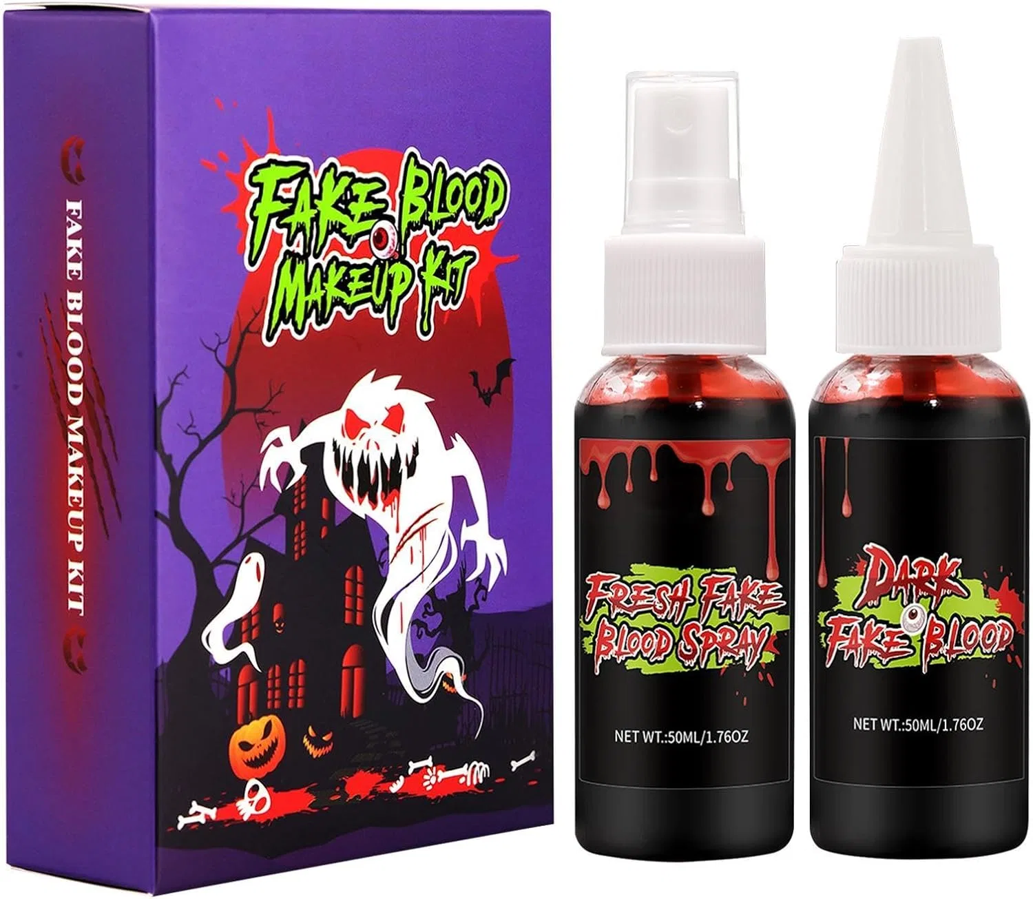 Набор грима для Хэллоуина Fake Blood Chip+Spray, 2 шт