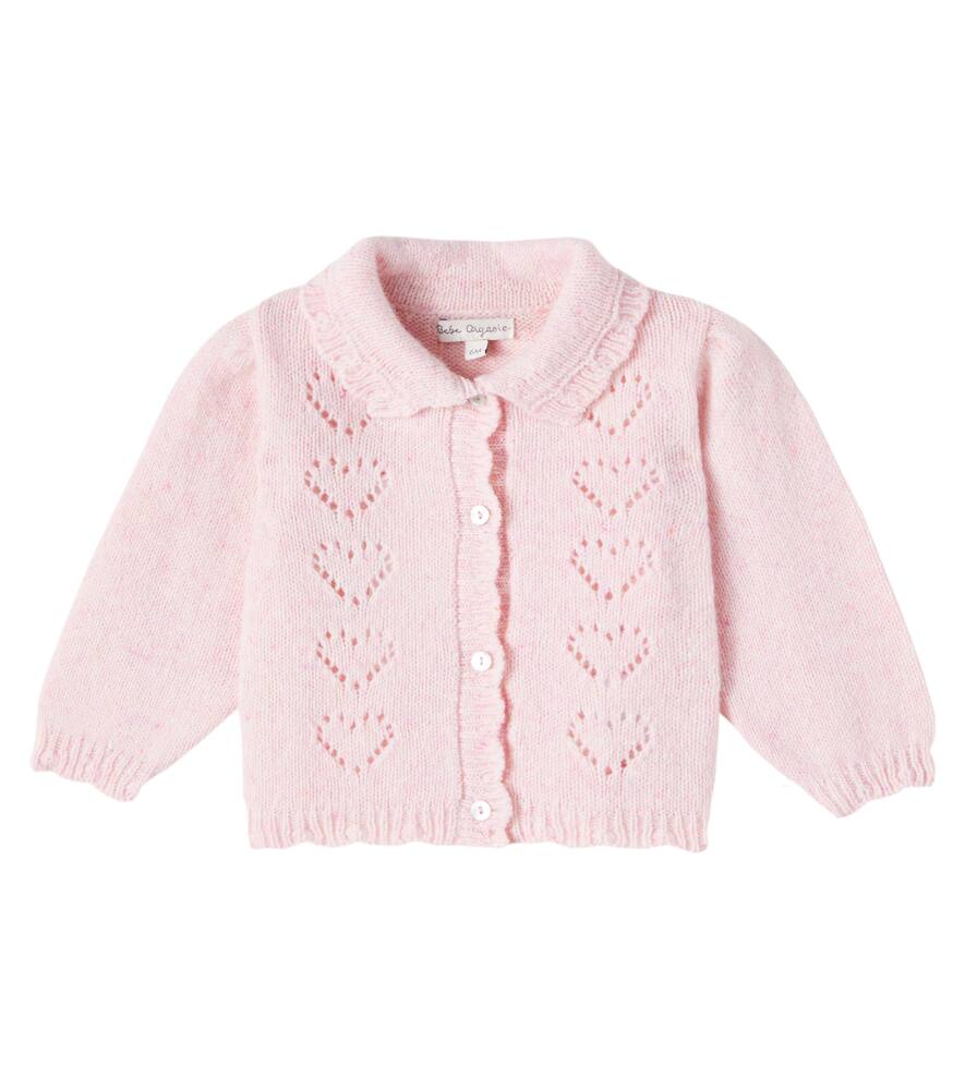 

Детский кардиган Monna из смесовой шерсти Bebe Organic, Pink