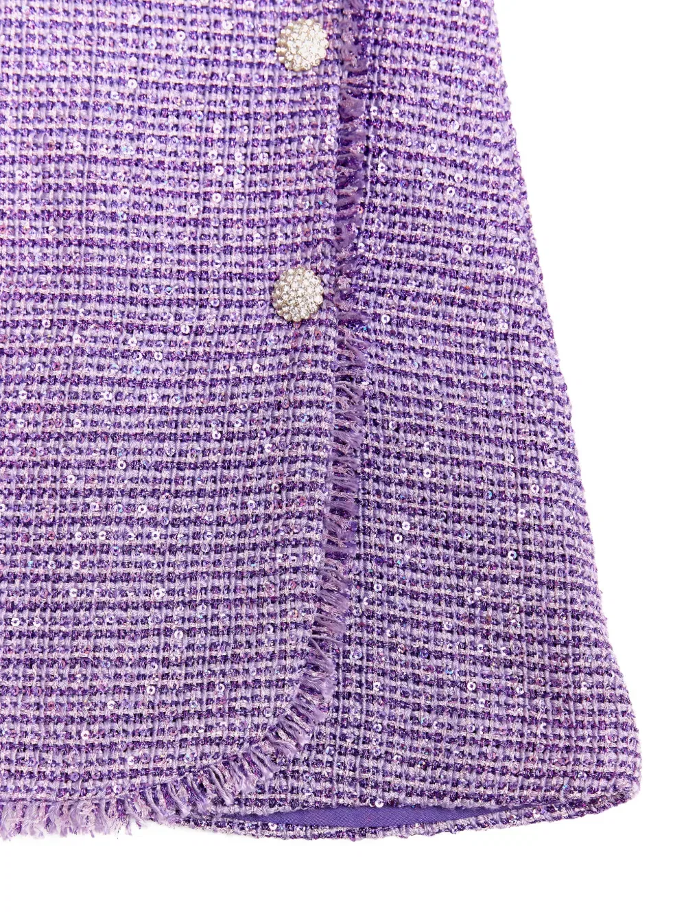 Платье с бахромой, украшенное стразами Bcbg Kids, фиолетовый — фото 3
