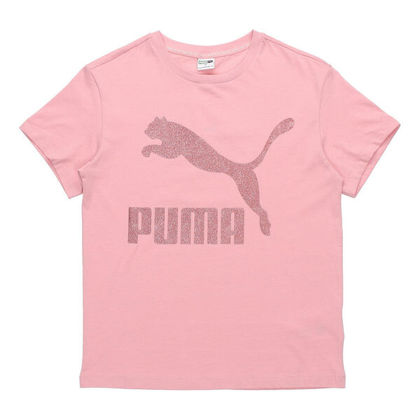

Футболка logo printing round-neck tee pink Puma, розовый