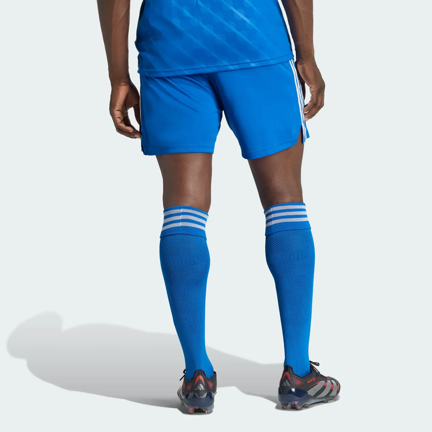Adidas Originals Футболка Real Madrid 25/26 THIRD SHORTS Soccer Bottom Men's Bird Feather Blue — фото 4