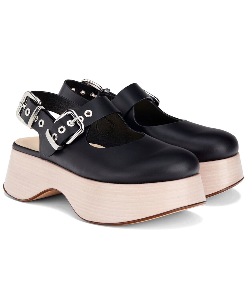 AGL Lil Sis Bebe' Leather Sandal, Nero