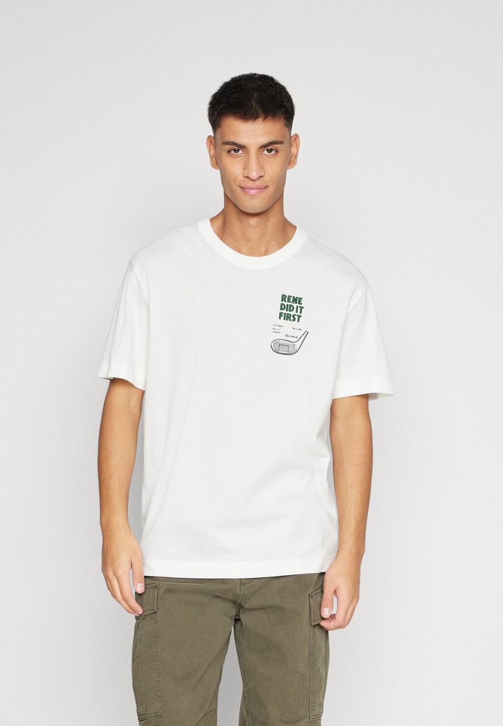 

Футболка с принтом PATENT Lacoste, крем
