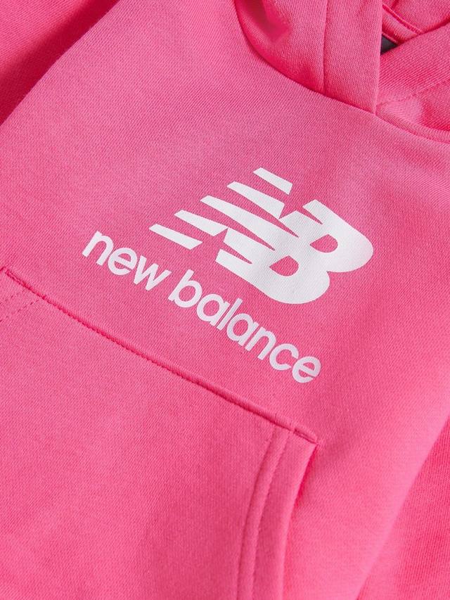 Детская толстовка с логотипом из хлопковой смеси New Balance, Dragon Berry — фото 3