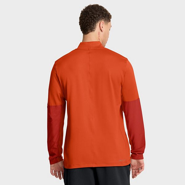 Мужская оранжевая толстовка Clemson Tigers One Goal с полузастежкой Nike — фото 3