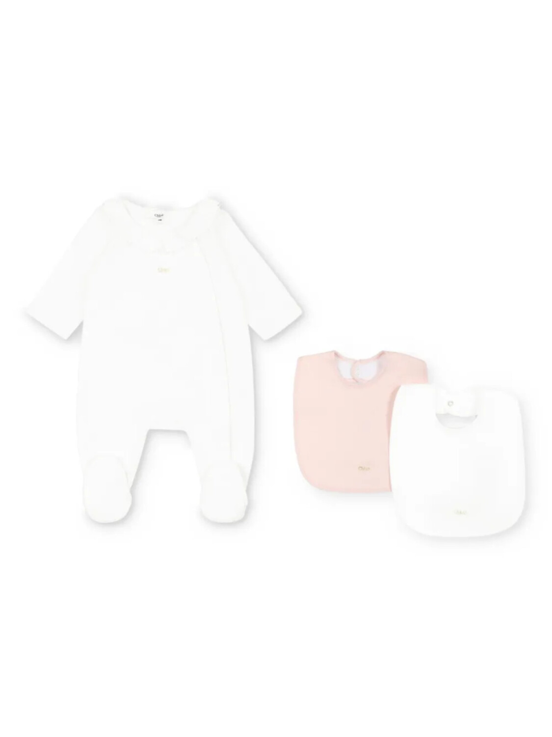 

Пижамный комплект с логотипом Chloé Kids, белый