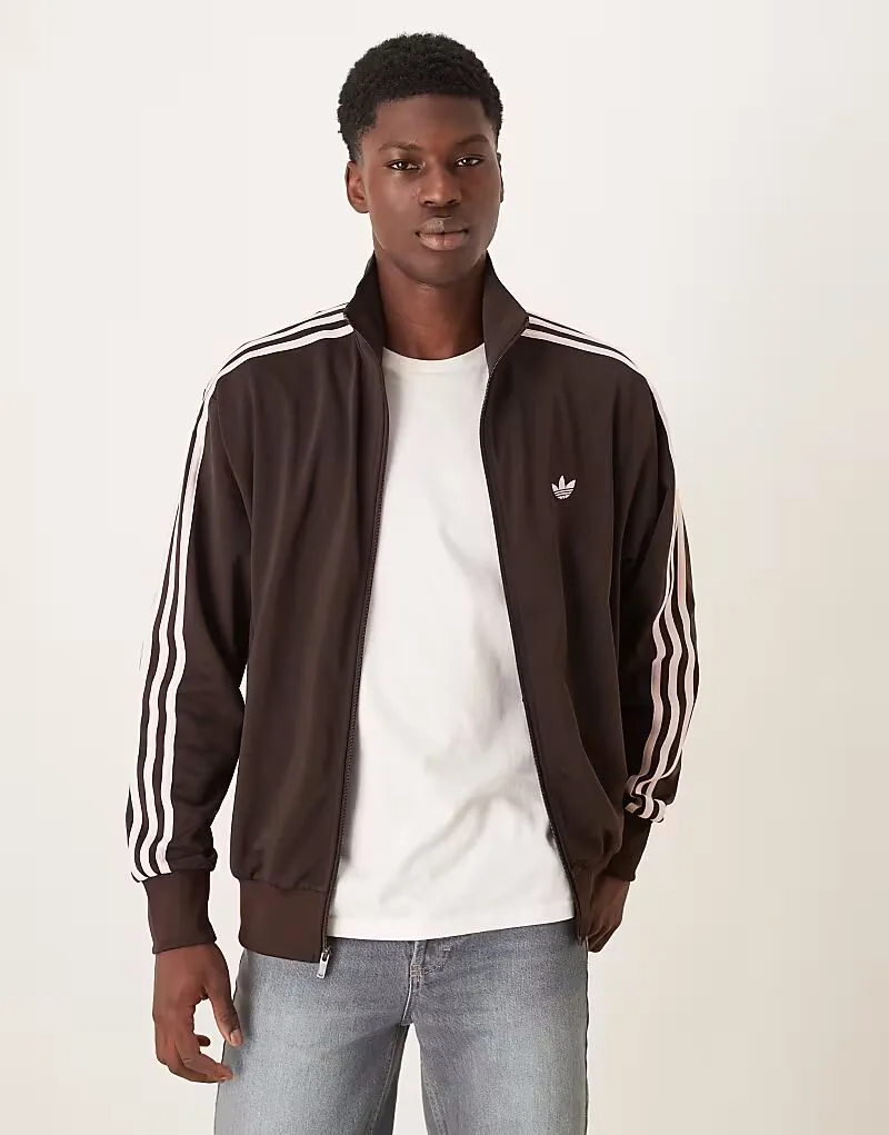 Спортивная куртка Adidas Originals Firebird коричневого цвета