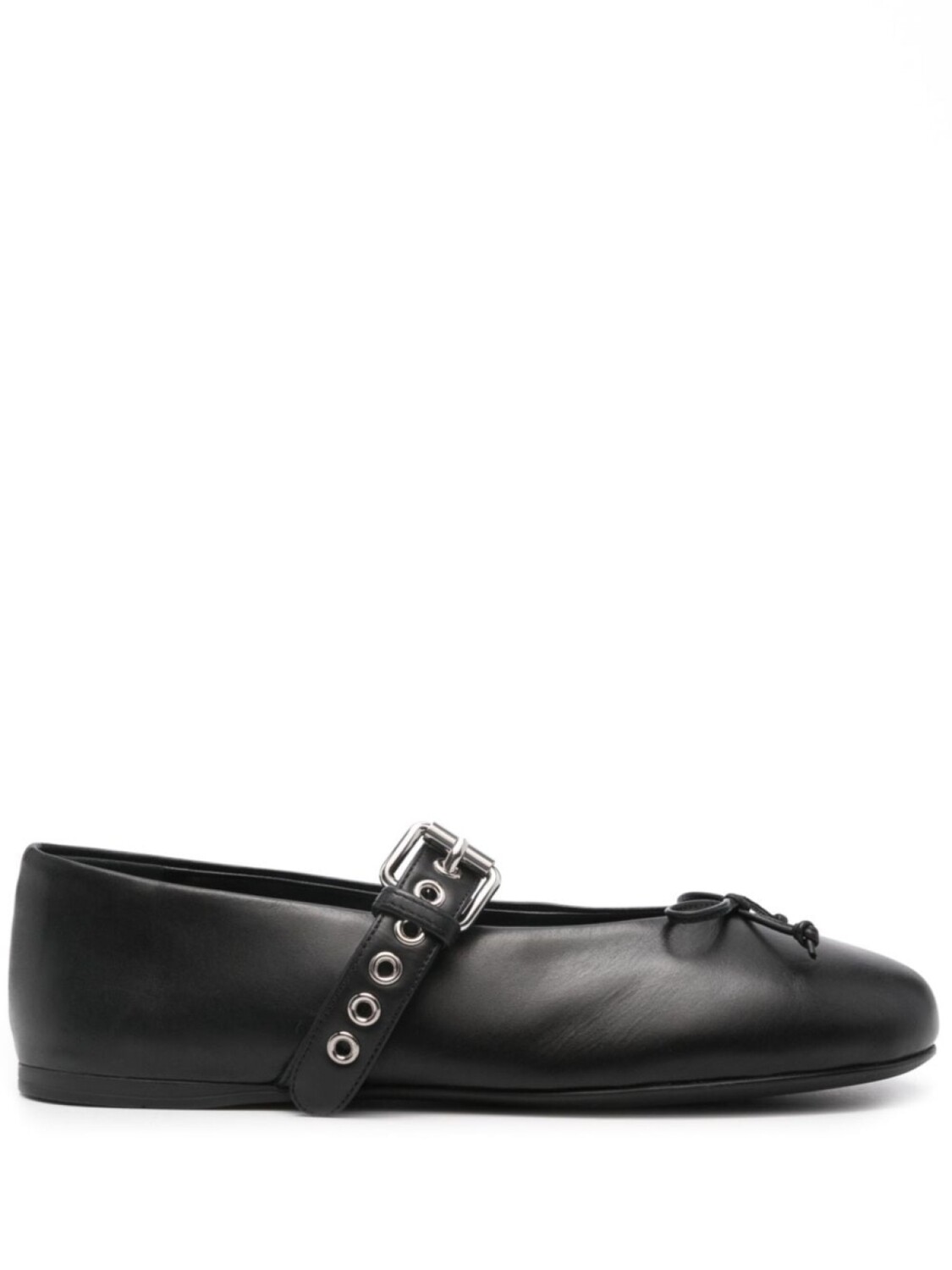 Miu Miu кожаные балетки, черный