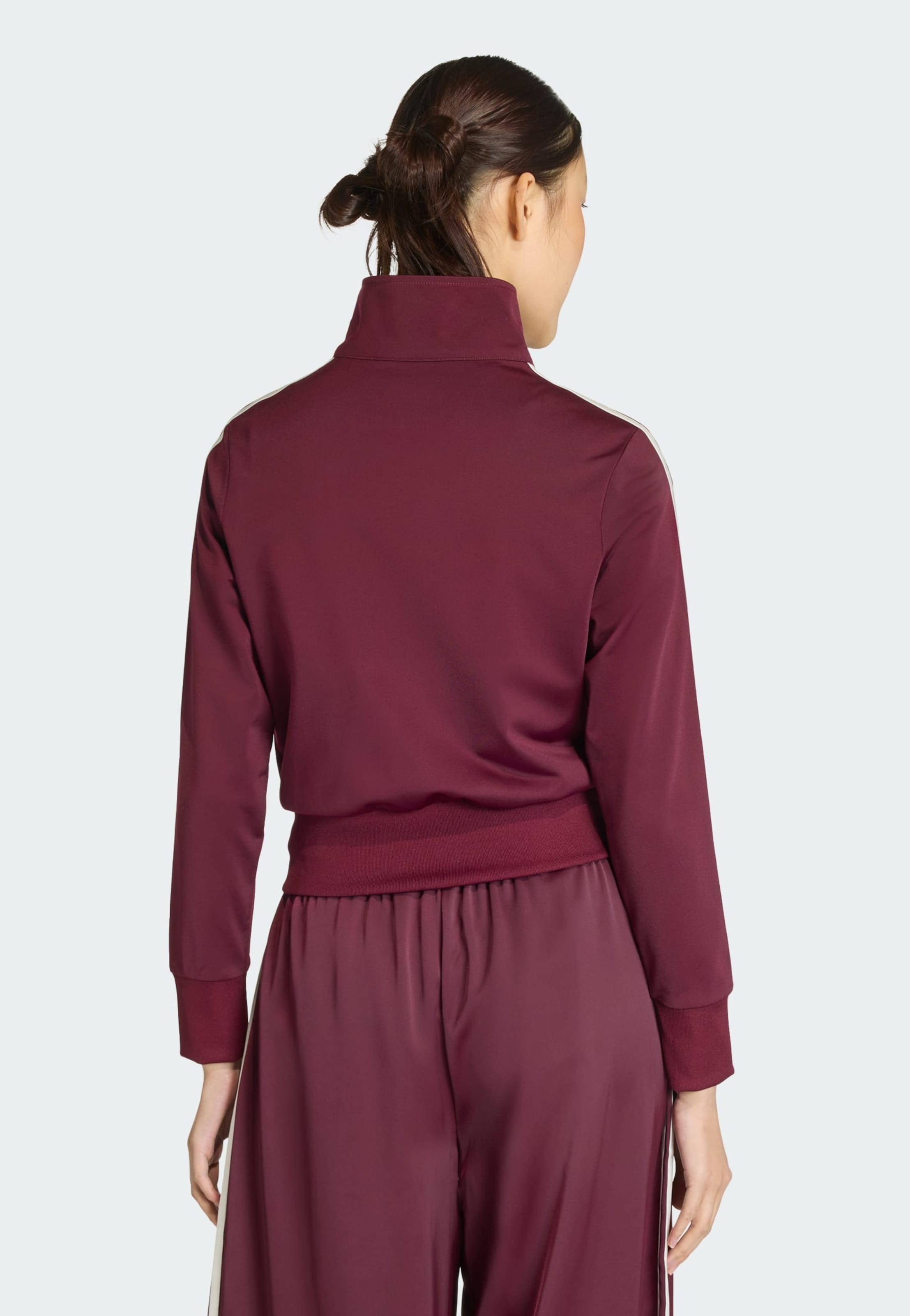 Adidas Originals Толстовка с капюшоном на молнии 'Firebird' Classic' в цвете Wine Red — фото 3