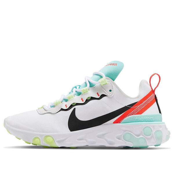 Кроссовки реагируют на элемент 55 Nike, белый