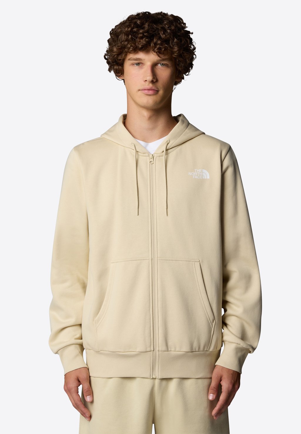 

Толстовка на молнии SIMPLE DOME FULL ZIP HOODIE The North Face, бежевый