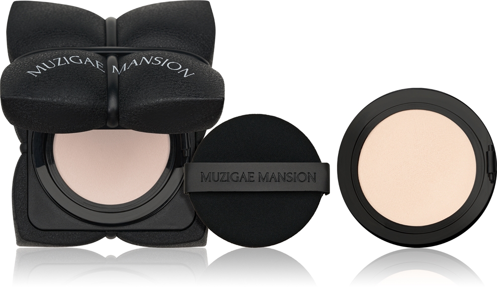 

Гладкая матовая кушон-основа длительного действия в форме спонжа, SPF 50+ + одна сменная упаковка Muzigae Mansion, atspalvis n19 2× 15 гр