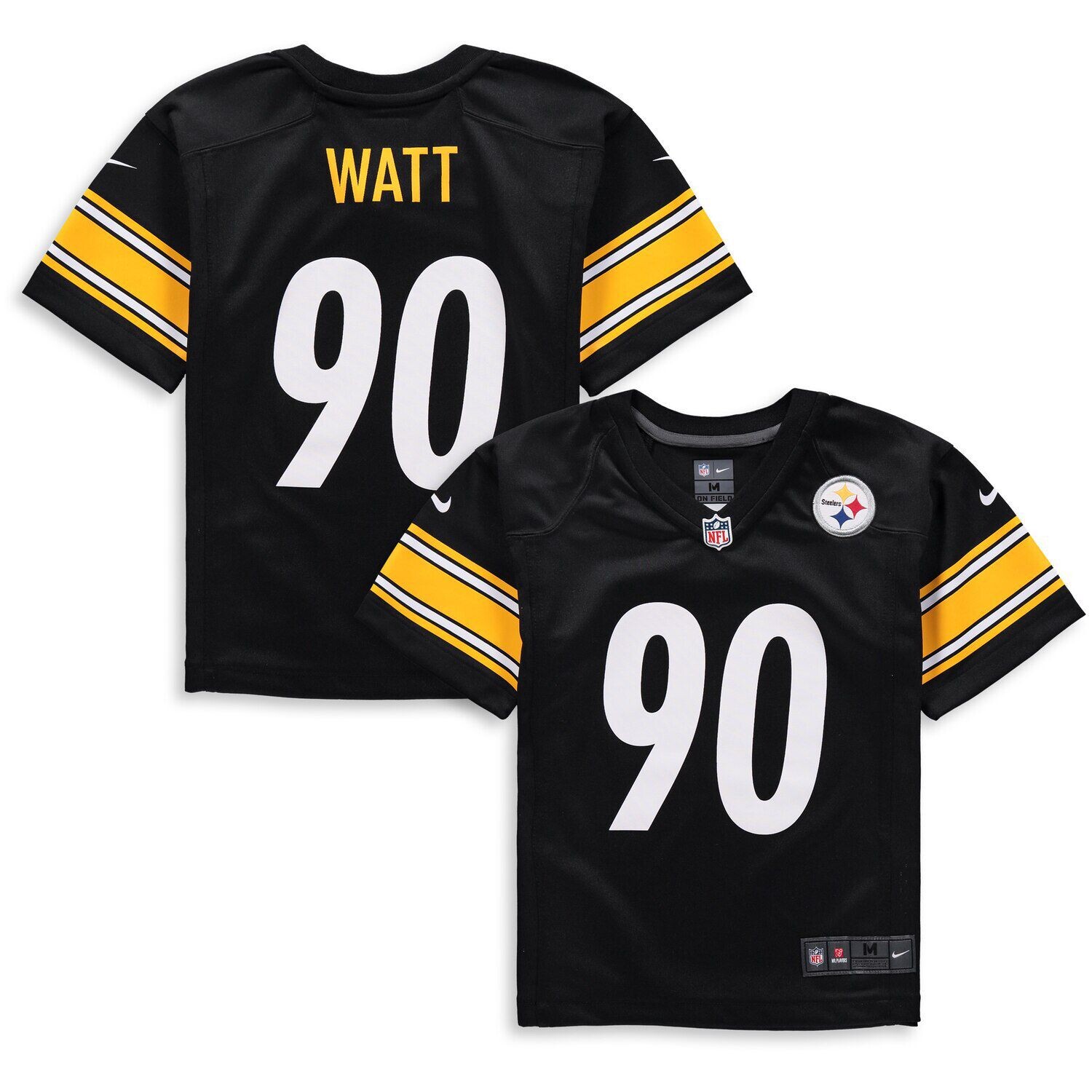 Дошкольный Nike T.J. Джерси игрока Watt Black Pittsburg Steelers Nike