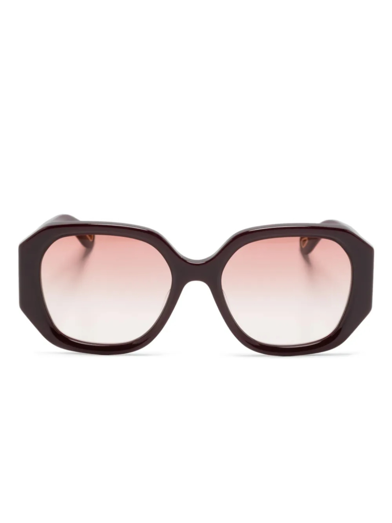 

Chloé Eyewear солнцезащитные очки Marcie в квадратной оправе, красный